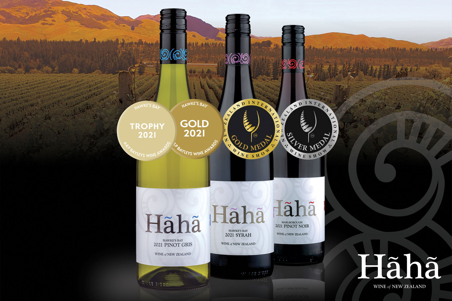 Three bottles of Haha wines win awards - News feature